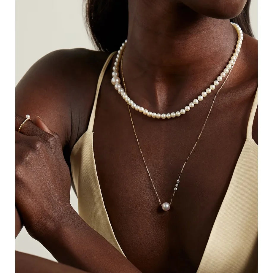 Classic necklace with pearl